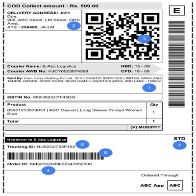 Shipping Label In Godhra